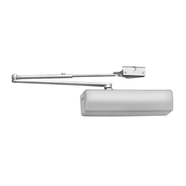 Grade 1 Surface Door Closer, Double Lever Arm Regular, Non-Handed, Aluminum Painted